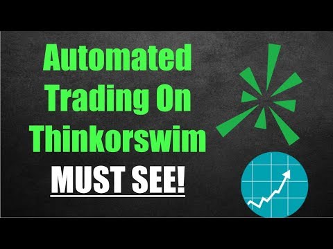 (MUST SEE) Thinkorswim Automated Trading System Tutorial, Forex Algorithmic Trading Td