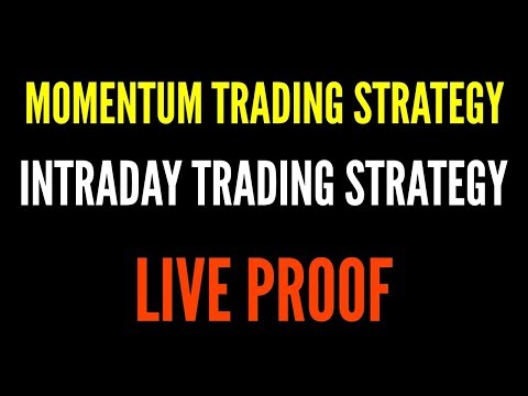 Intraday Trading Strategy | Momentum Trading Strategy, Momentum Based Trading Strategies