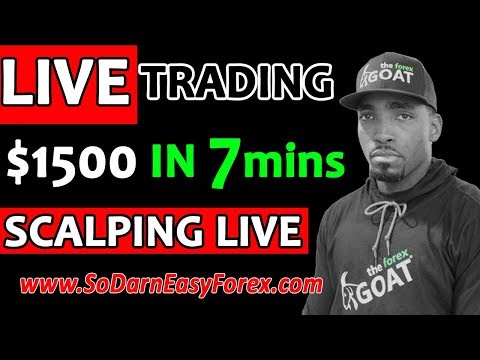 (LIVE TRADING) $1500 IN 7 Mins SCALPING LIVE - So Darn Easy Forex™, Forex Scalper Trader