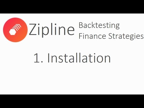 Installation - Zipline Tutorial local backtesting and finance with Python p.1, Forex Algorithmic Trading With Zipline