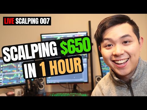 Scalp Trading $650 in 1 Hour | Live Scalping 007, Scalping Trading