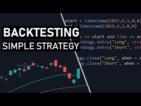 Simple Backtest with Tradingview/Pine script, Forex Algorithmic Trading View