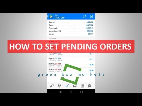 How To Place Pending Orders On Your Metatrader 4 Mobile Platform, Forex Event Driven Trading Quest