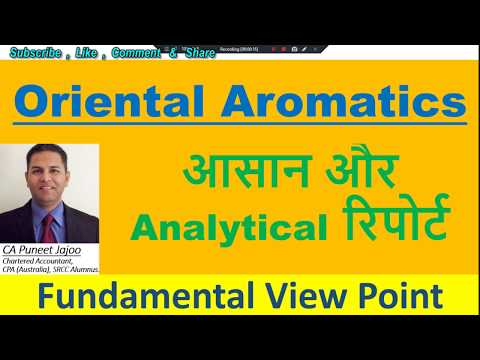 Oriental Aromatics Ltd |Aroma & Fragrance Sector|Simple Technical Terms| Analysis by CA Puneet Jajoo, Momentum Trading Oriental