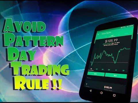 Robinhood APP - How to AVOID the PATTERN DAY TRADER RULE! - For Unlimited DAY TRADING!