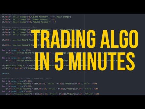 How to Build a Profitable Python Trading Algorithm in 5 Minutes, Forex Algorithmic Trading Knowledge