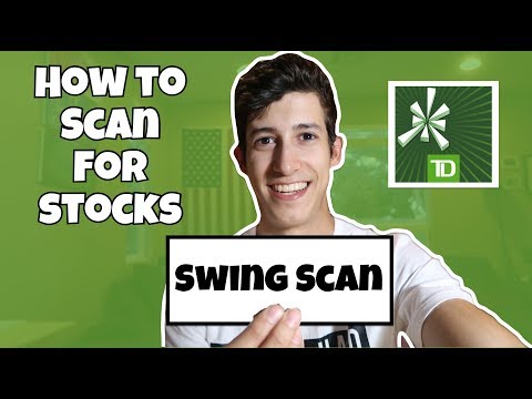 How To Scan For Swing Stocks 101 | TD Ameritrade ThinkorSwim, How To Screen Stocks For Swing Trading