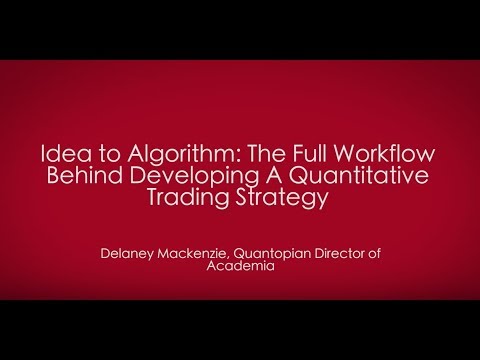 Idea to Algorithm: The Full Workflow Behind Developing a Quantitative Trading Strategy, Forex Algorithmic Trading Models