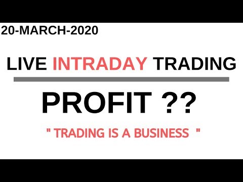 LIVE INTRADAY TRADING|| 20 MARCH 2020||