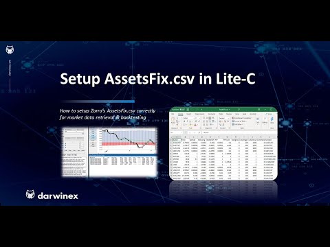 Setup AssetsFix.csv Correctly in Lite-C | Algorithmic Trading with Zorro @ Darwinex (2), Forex Algorithmic Trading Tutorial F