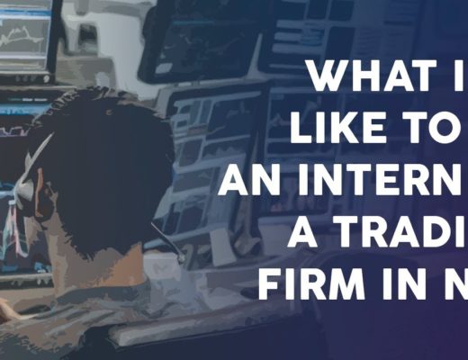An internship at a professional trading firm in New York