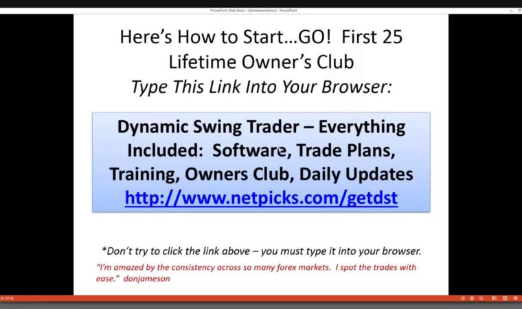 Dynamic Swing Trader – Forex Swing Trading Release Webinar