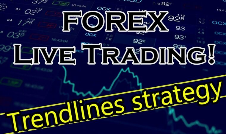 Great Forex Live Trading! Using Trendlines strategy on 15m!