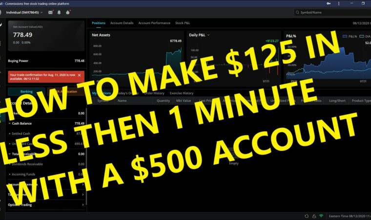WEBULL | SMALL ACCOUNT | TRADE RECAP | HOW TO SCALP OPTIONS FOR $125 PROFIT IN LESS THEN 1 MINUTE