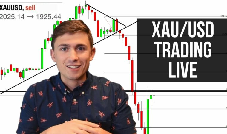 Craziest Gold Trade I've Taken: LIVE Forex Trading XAU/USD for +1075 Pips!