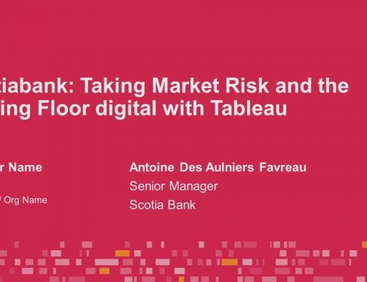 ScotiaBank | Taking market risk and the trading floor digital with Tableau