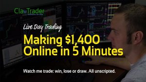 Live Day Trading: Making $1,400 Online in 5 Minutes