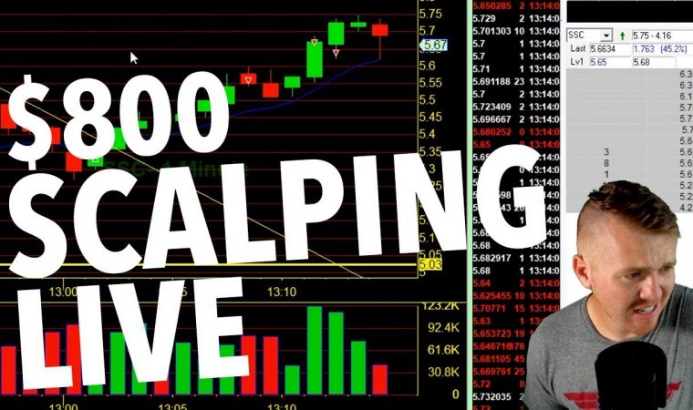 DAY TRADE SCALPING LIVE! $800 FRIDAY!