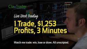 Live Day Trading - 1 Trade, $1,253 Profits, 3 Minutes