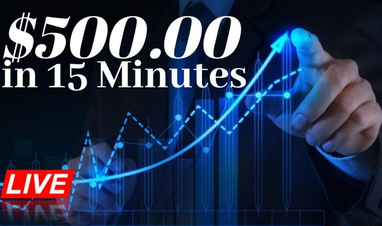 $500 in 15 Minutes using Forex Scalping Strategy & Fibonacci Tool