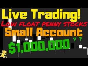Live day trading penny stocks! Small account live stream of low float stocks