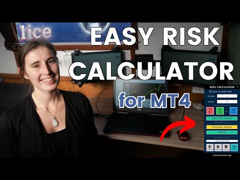 Easy Forex Risk Calculator MT4 (Position Size Calculator), Forex Trading Position Size Calculator