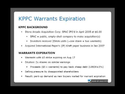 Event-driven Investing: KPPC (part 3 of 4)