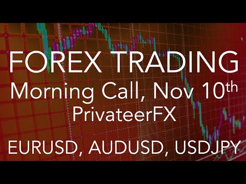 FOREX TRADING Morning Call 10 Nov (EURUSD, AUDUSD, USDJPY) institutional view for individual traders, Forex Event Driven Trading View