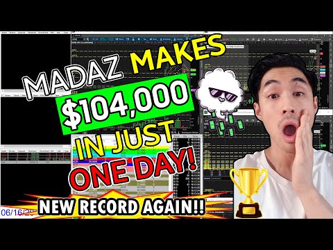 GOD MODE EPIC LIVE DAY TRADING - DAY TRADER MADAZ MAKES $104,000 IN JUST ONE DAY ON $UONE - BEST DAY, Madaz Scalping