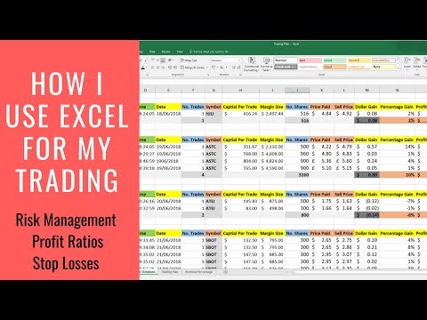 How I Use Excel Sheets For my Day Trading | Risk Management, Stop Losses, Profit Ratios..., Forex Position Trading Journal Spreadsheet