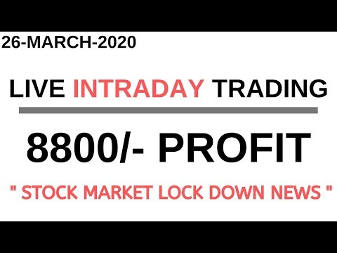 LIVE INTRADAY TRADING|| 26 MARCH 2020||