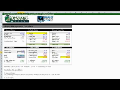 Money Management Calculator and Trading Journal - Part 1, Forex Momentum Trading Journal Bluefield