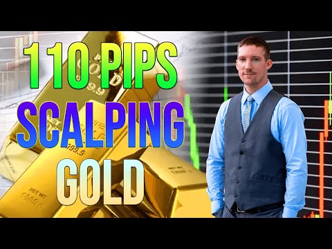 Scalping Gold | 110 Pips on XAUUSD using Easy Kangaroo Tail Strategy | Gold Trading Strategy, Forex Scalping Trading XAU USD