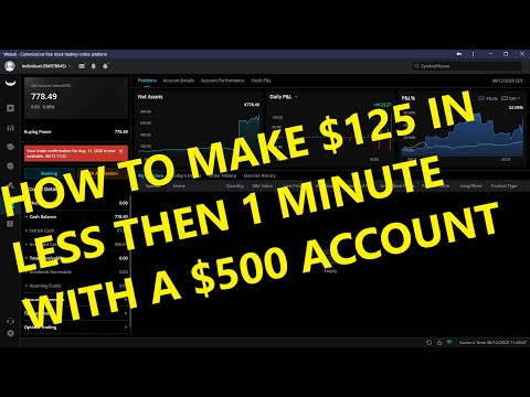 WEBULL | SMALL ACCOUNT | TRADE RECAP | HOW TO SCALP OPTIONS FOR $125 PROFIT IN LESS THEN 1 MINUTE, How to Scalp Options
