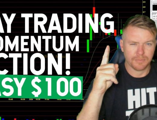 DAY TRADING LIVE! MOMENTUM ACTION! $100