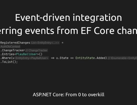 Event-driven integration #2 – Inferring events from EF Core changes [ASPF02O|E041]