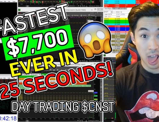 LIVE DAY #TRADING – DAY #TRADER MADAZ MAKES THE FASTEST $7,700 EVER IN 25 SECONDS ON $CNST !