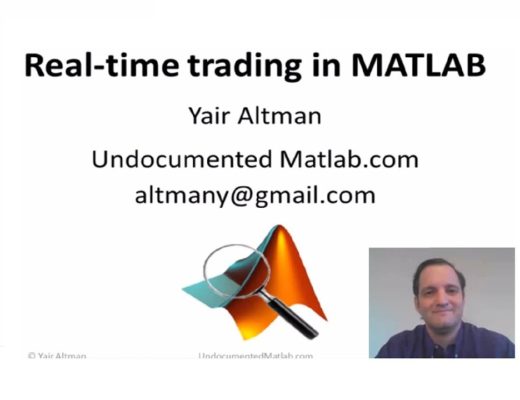 Realtime trading with MATLAB