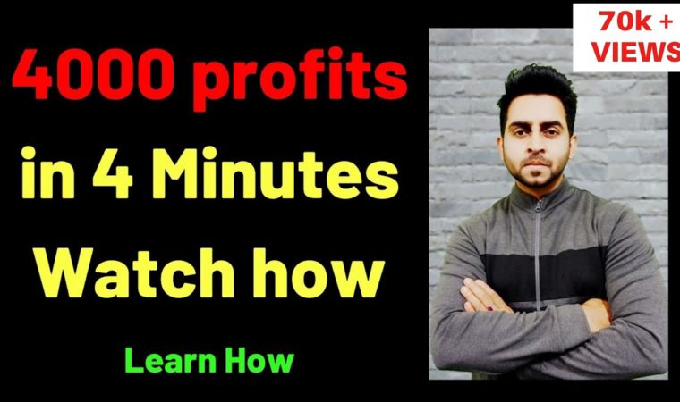 WATCH- How i Made 4000 Profits in 4 Minutes – LIVE TRADING-CONCEPT OF SCALPING I SuperTrader Lakshya