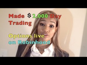 watch me make $2000 day trading options on Robinhood